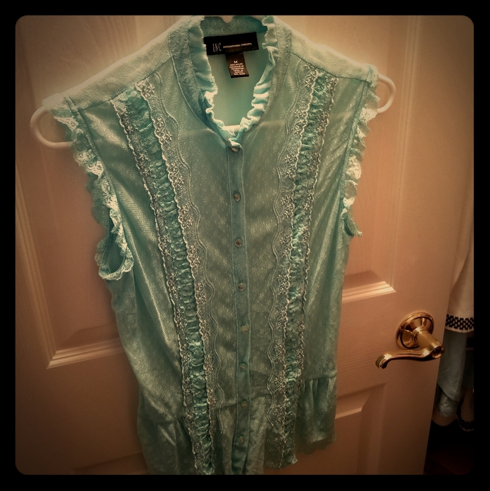 INC women's sleeveless blouse size medium